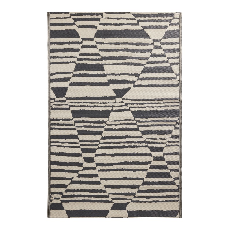 Rio Black Diamond Reversible Indoor Outdoor Floor Mat