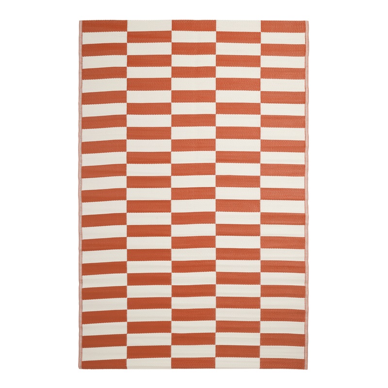 Rio Terracotta Tile Reversible Indoor Outdoor Floor Mat