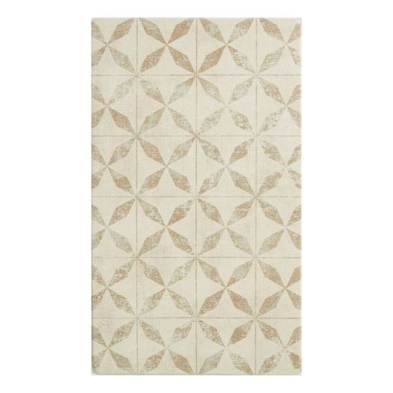 Tan & Ivory Geo Kitchen Mat, 20×30