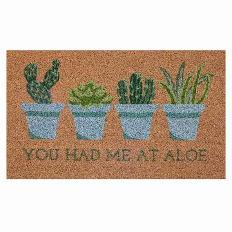 You Had Me Aloe Coir Mat, 18×30