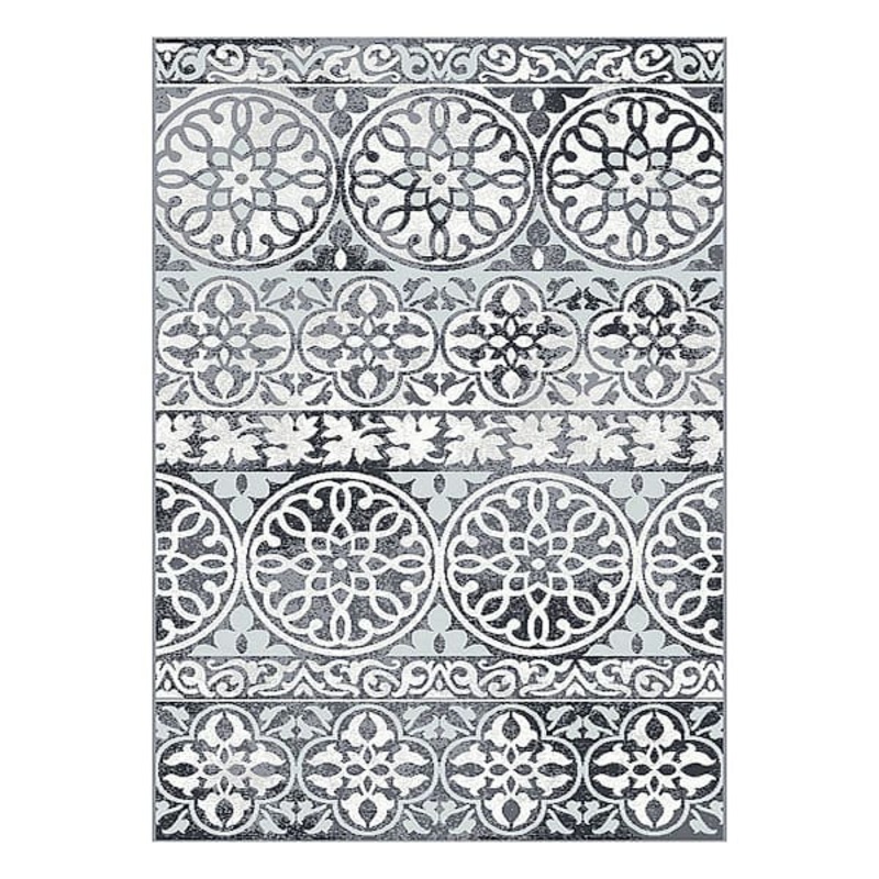 (A332) Fredrika Smoke Woven Shag Area Rug, 5×7