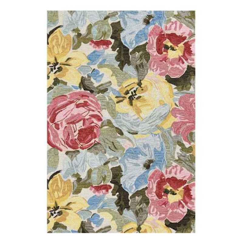 (A527) Jane Multicolor Floral Area Rug, 5×7