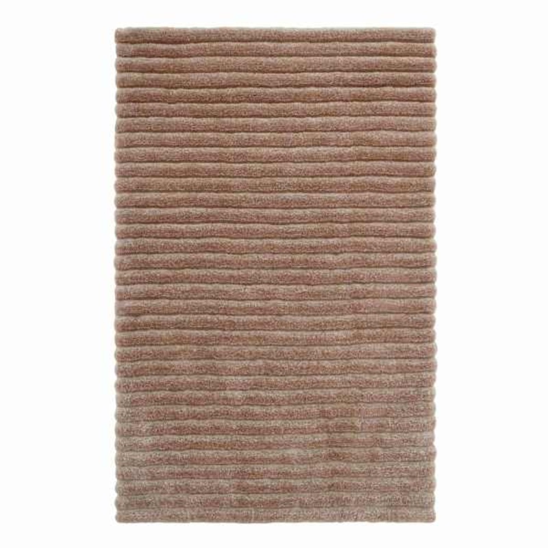 (A536) Nappa Neutral High-Low Accent Rug, 3×5