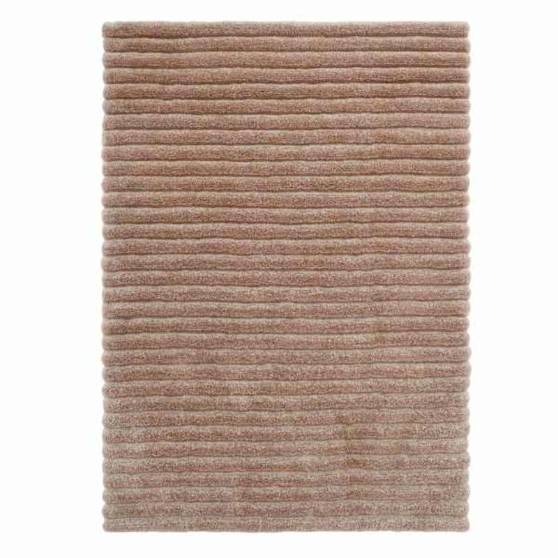 (A536) Nappa Neutral High-Low Area Rug, 5×8