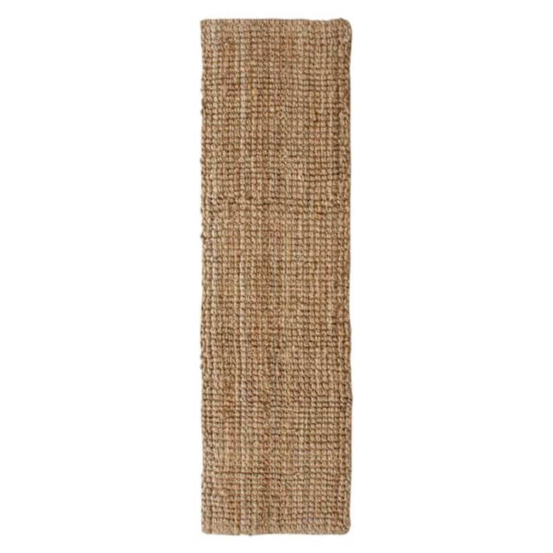 (B181) Honeybloom Boucle Jute Runner, 2×7