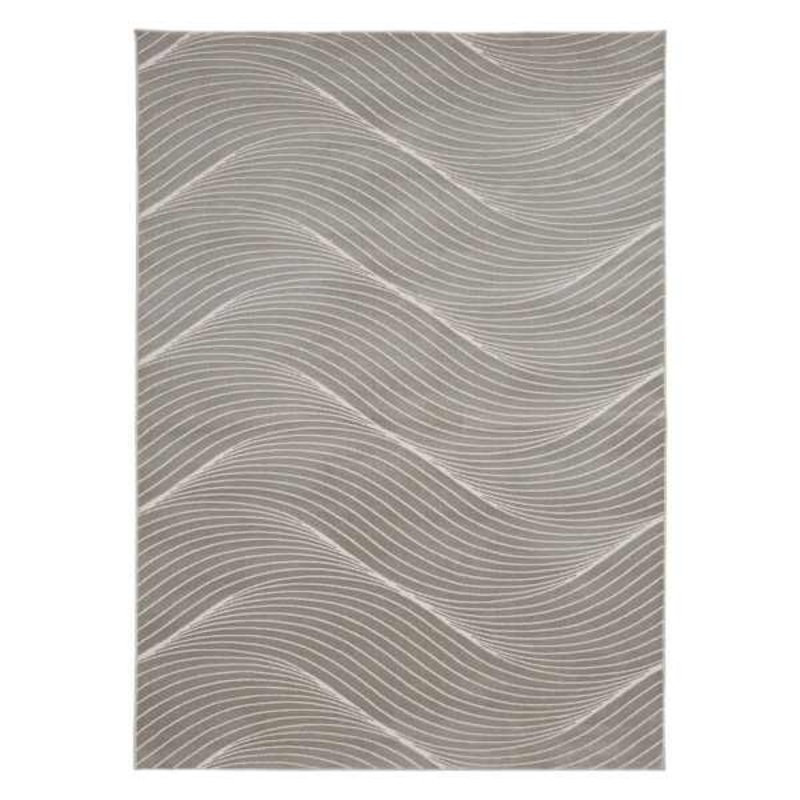 (B758) Channing Beige Swirled Area Rug, 5×7