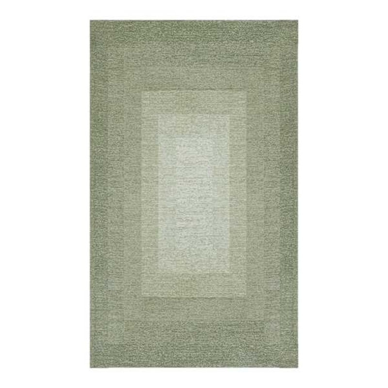 (B893) Green Ombre Flatweave Accent Rug, 3×5