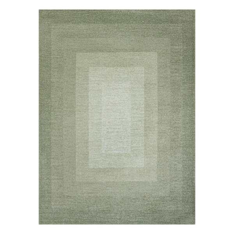 (B893) Green Ombre Flatweave Area Rug, 5×7