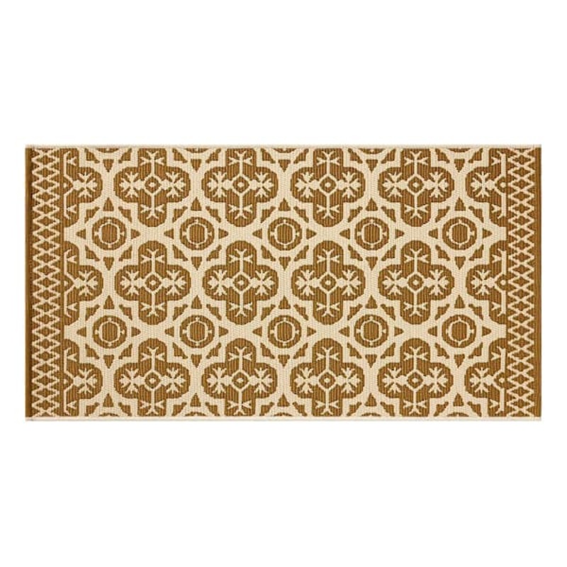 Tia Gold Utility Outdoor Accent Rug, 27×45