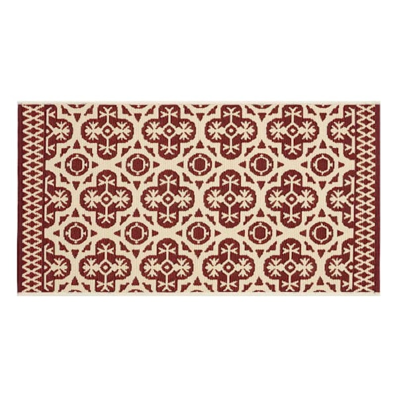 Tia Rust Utility Outdoor Accent Rug, 27×45