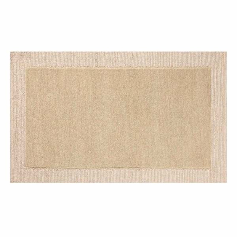 (A530) Linwood Beige Tufted Accent Rug with Border, 3×5