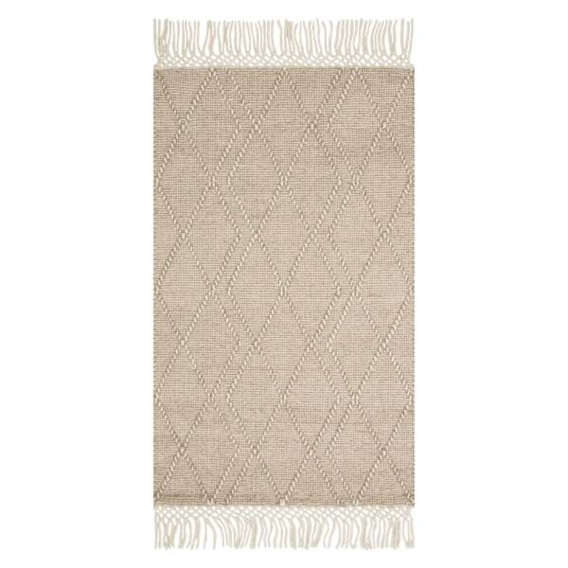 (B778) Noe Beige Diamond Design Accent Rug, 3×5