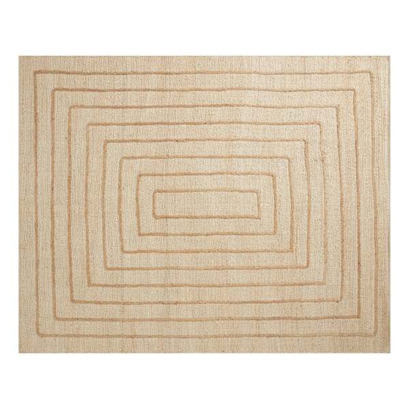 (B852) Tracey Boyd Arlo Natural Jute Area Rug, 8×10