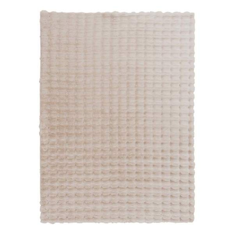 (B883) Crosby St. Beige Bebel Faux Fur Shag Area Rug, 8×10