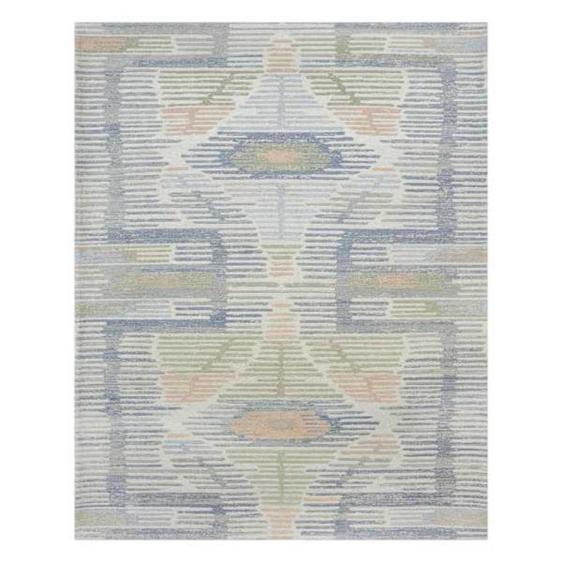 (B902) Found & Fable Multicolor Del Mar Textured Woven Flatweave Area Rug, 8×10