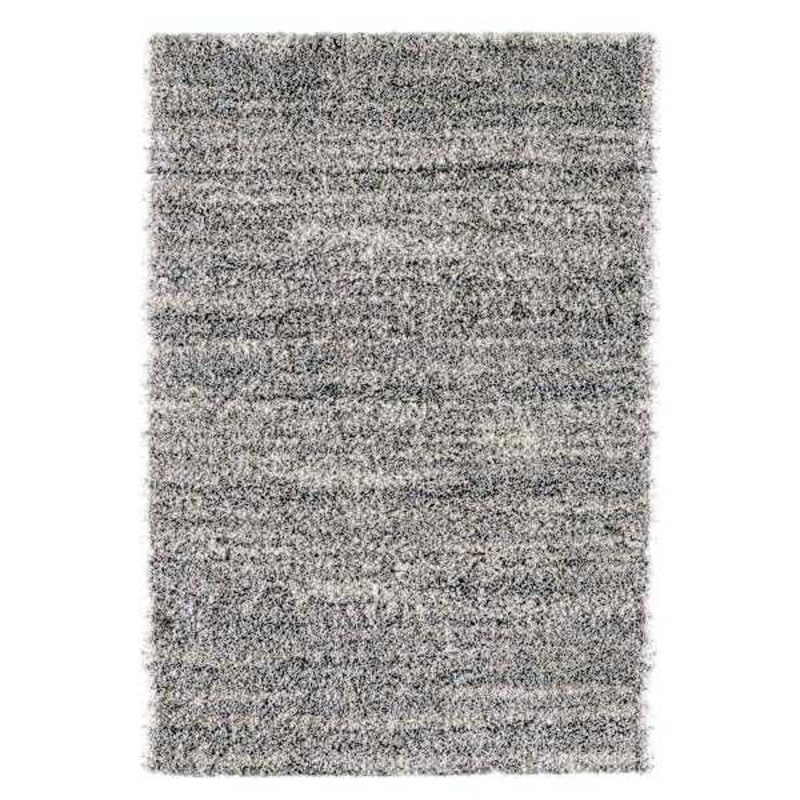 (C154) Eliza Grey Shag Area Rug, 5×7