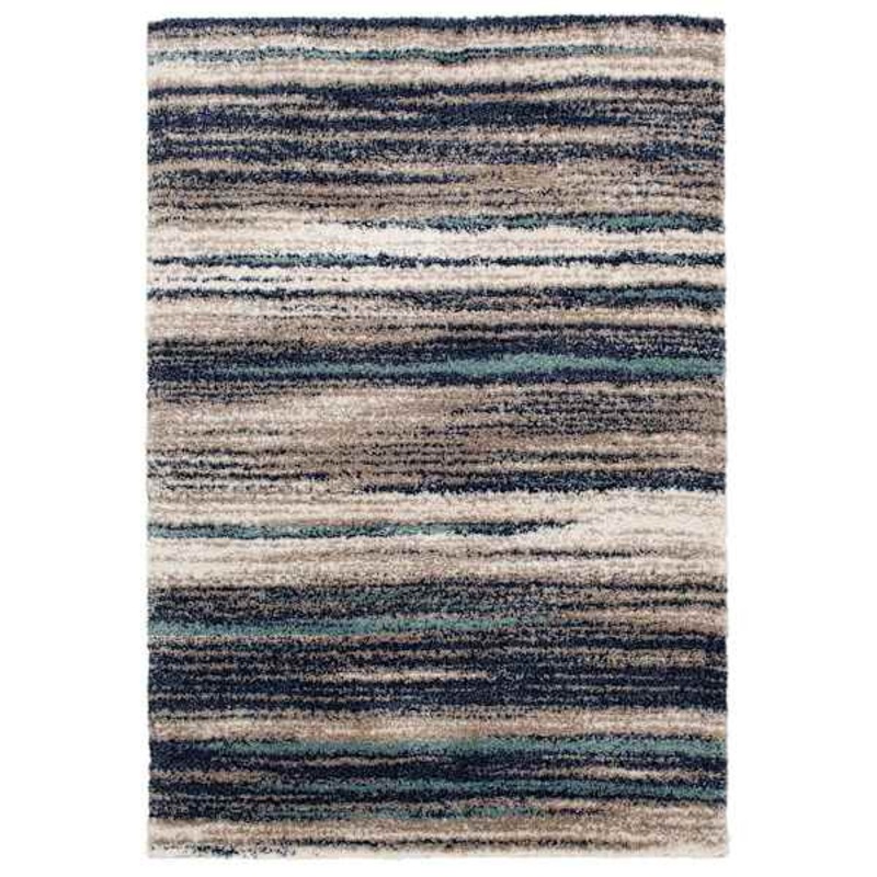 (C155) Dunkerton Multicolor Woven Shag Area Rug, 5×7