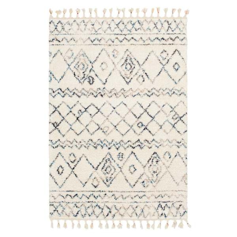 (C168) Ogon Tribal Woven Fringe Area Rug, 8×10