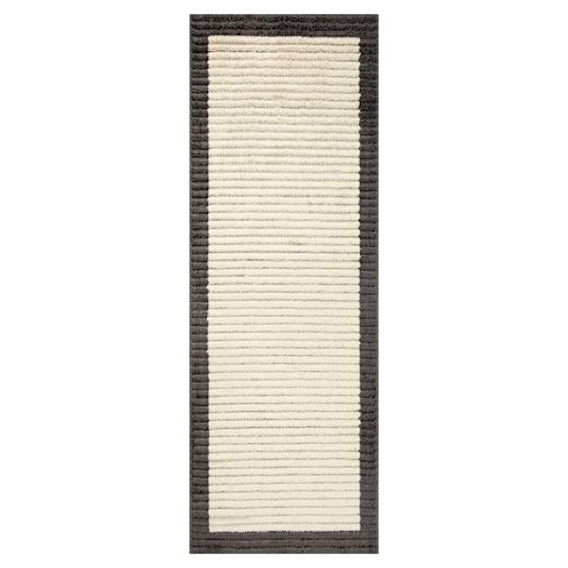 (C192) Tracey Boyd Elizabeth Black Border Runner, 2×8