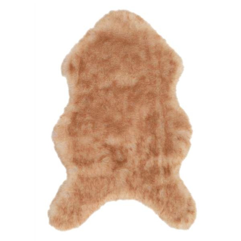 (C208) Faux Fox Fur Accent Rug, 3×5