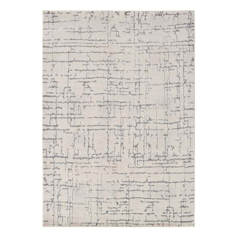 (D533) Crosby St. Cleo Neutral Abstract Area Rug, 8×10