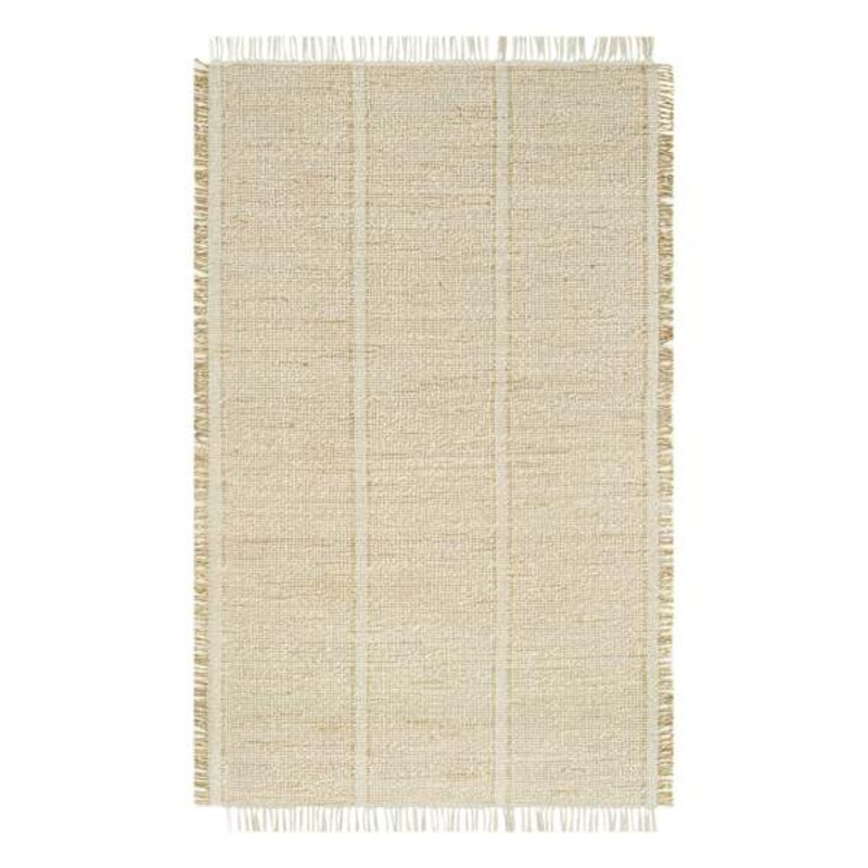 (D583) Mason Natural Fringe Accent Rug, 3×5
