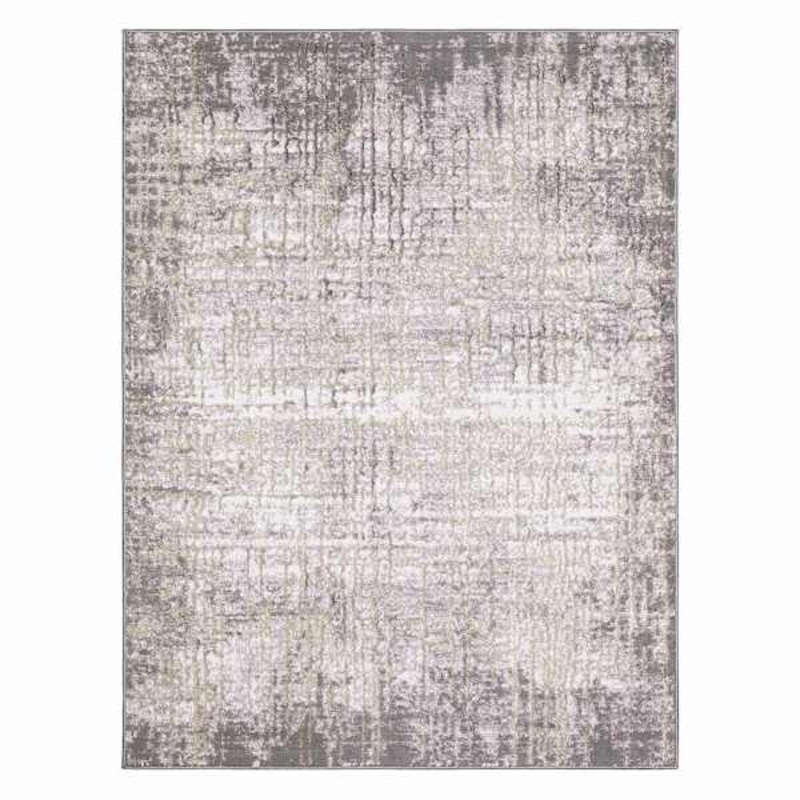 Edmond Neutral Abstract Area Rug, 5×7