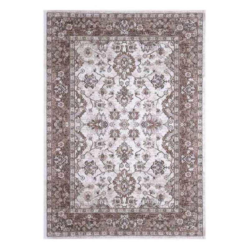 Greta Light Brown Medallion Rugease Area Rug, 5×7