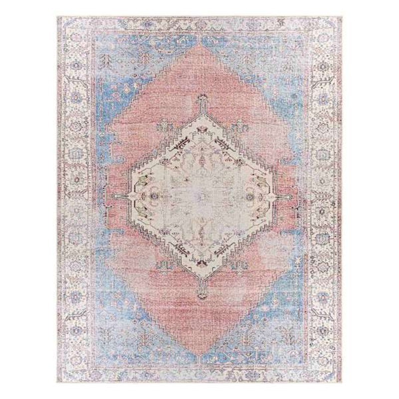 (B783) Found & Fable Amelie Multi Medallion Washable Area Rug, 8×10