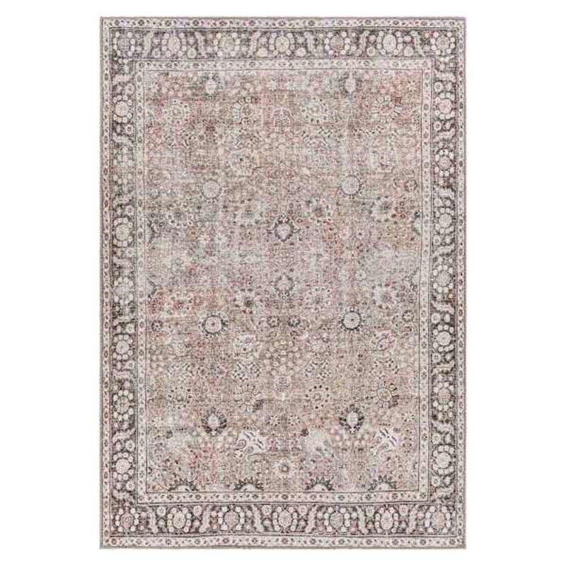 (B784) Providence Colin Multi Floral Washable Area Rug, 5×7