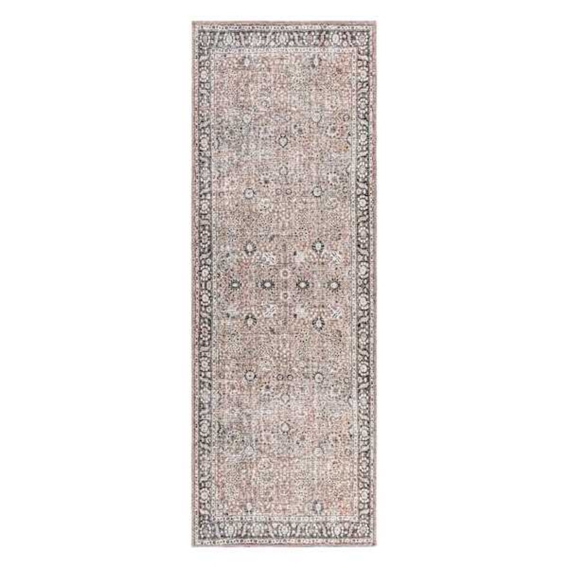(B784) Providence Colin Multi Floral Washable Runner, 2×7