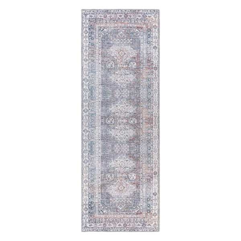 (B786) Honeybloom Colin Multicolor Medallion Washable Runner, 2×7