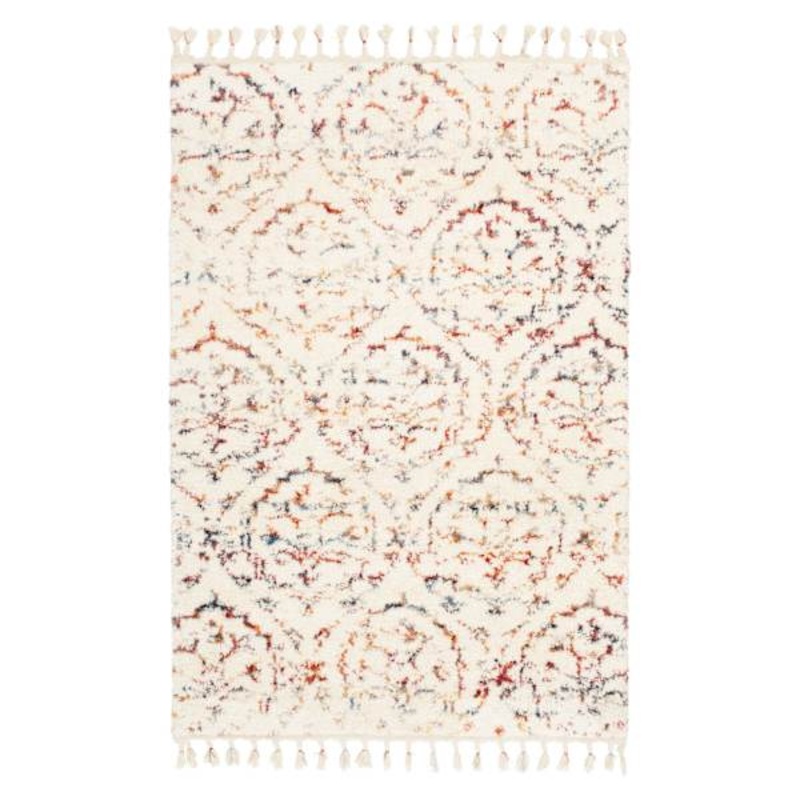 (C169) Found & Fable Ogon Medallion Woven Fringe Shag Area Rug, 8×10