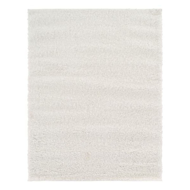 (C178) Parma Ivory Shag Area Rug, 5×7