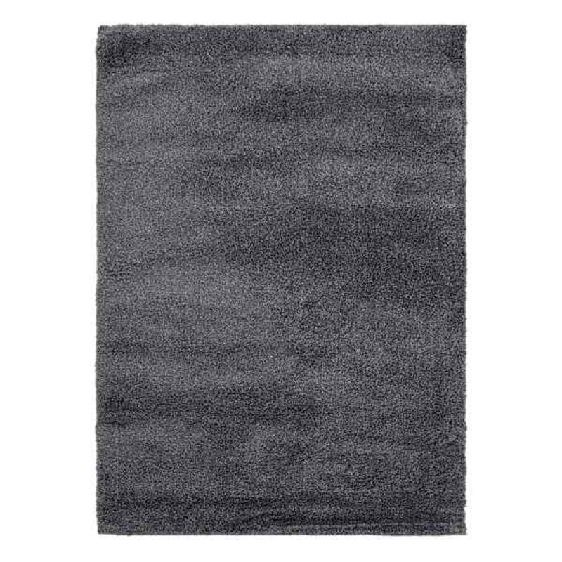 (C179) Macy Charcoal Grey Shag Area Rug, 8×10