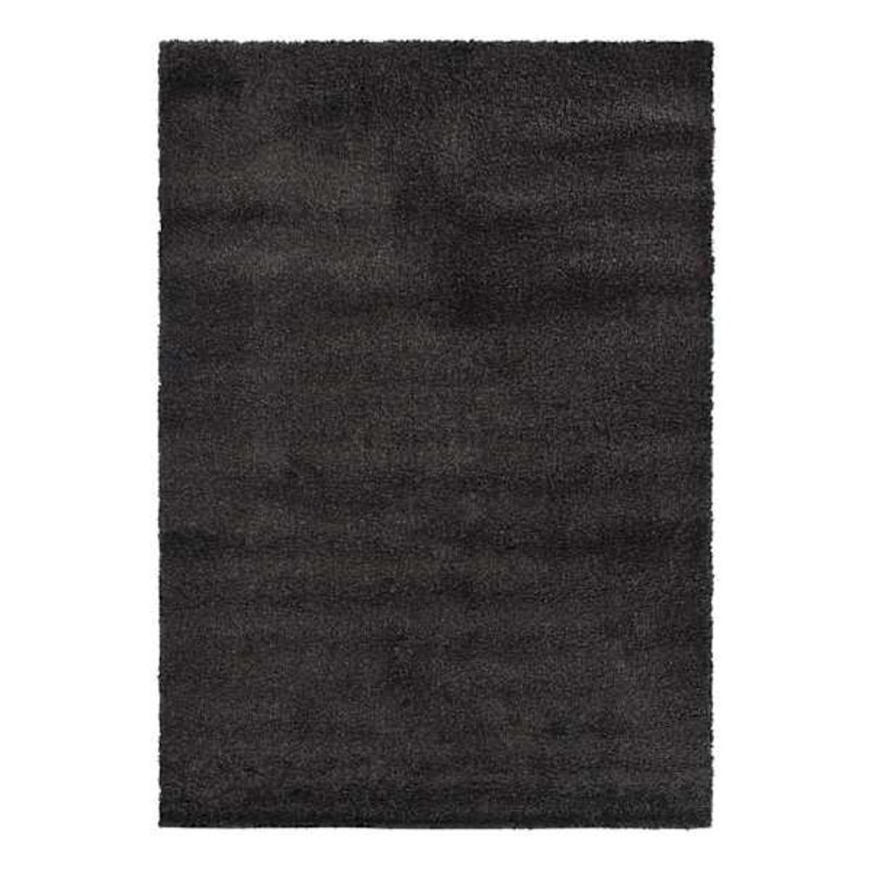 (C180) Parma Dark Grey Shag Area Rug, 8×10