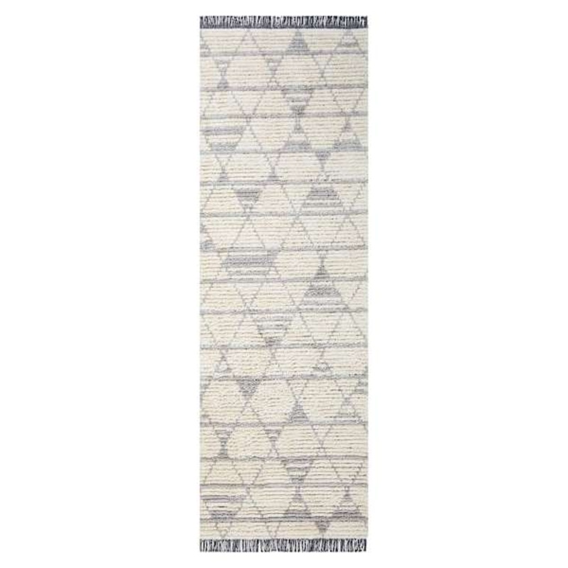 (C185) Tracey Boyd Elizabeth Grey Diamond Design Runner, 2×7