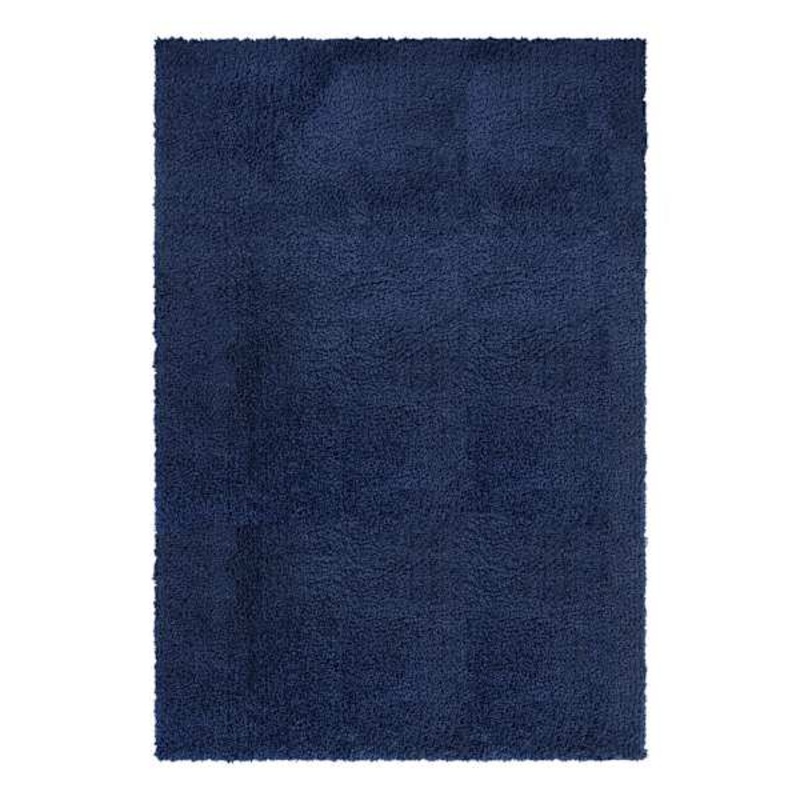 (C194) Kodiak Navy Blue Shag Area Rug, 6×9