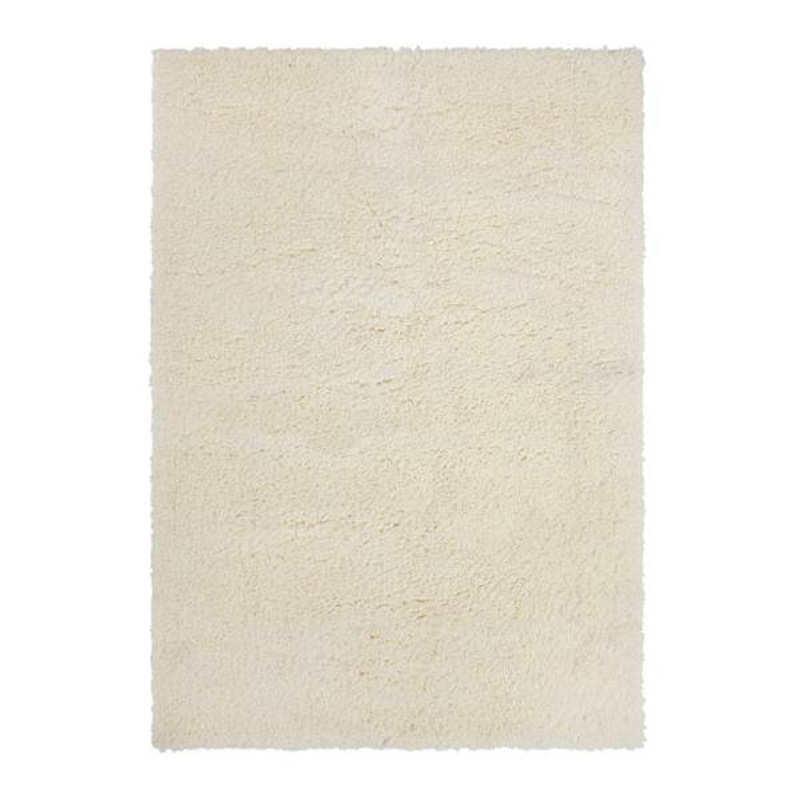 (C195) Kodiak Ivory Shag Area Rug, 5×7