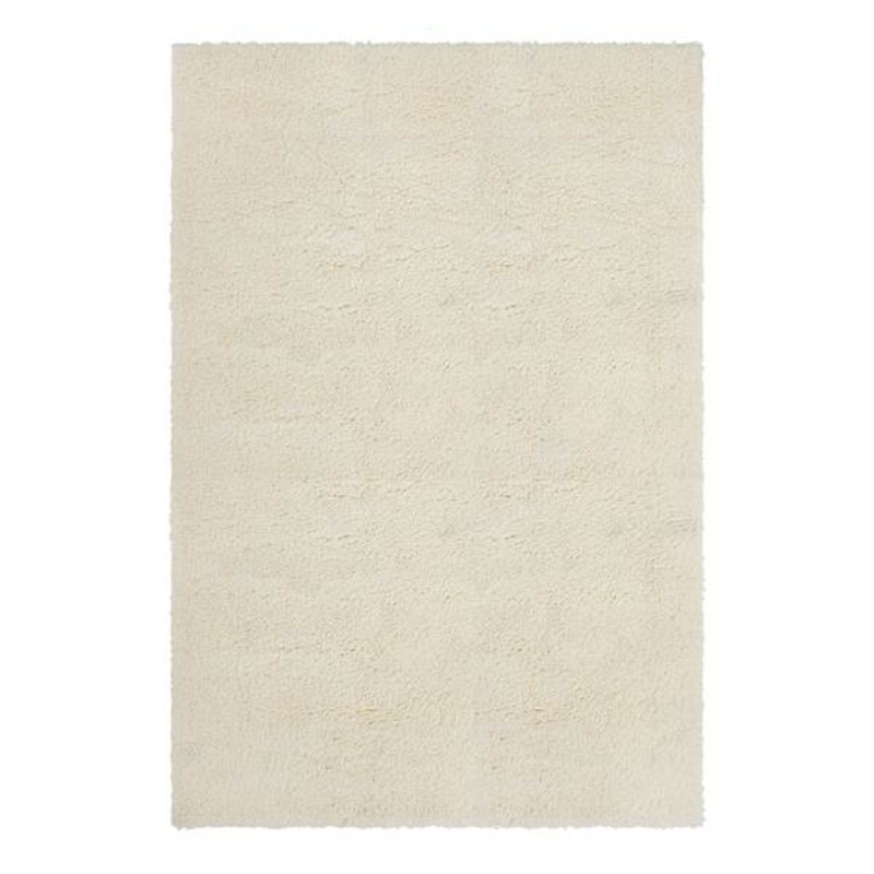 (C195) Kodiak Ivory Shag Area Rug, 6×9