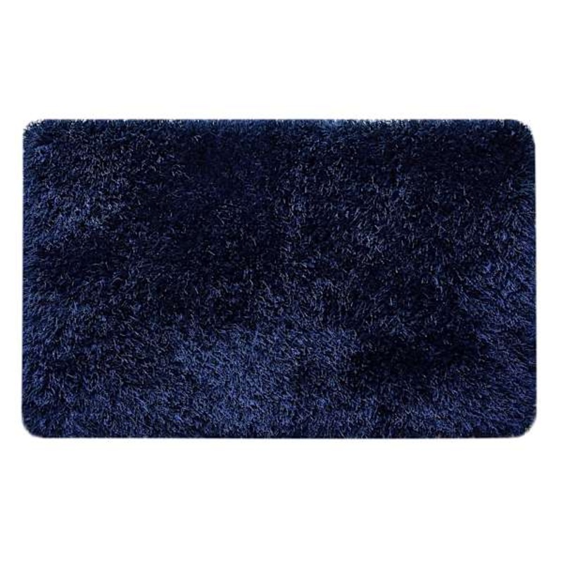 (C196) Eve Blue Shag Accent Rug, 3×5