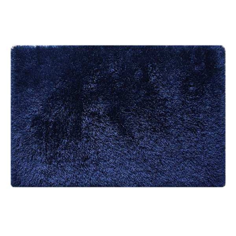 (C196) Eve Blue Shag Area Rug, 4×7