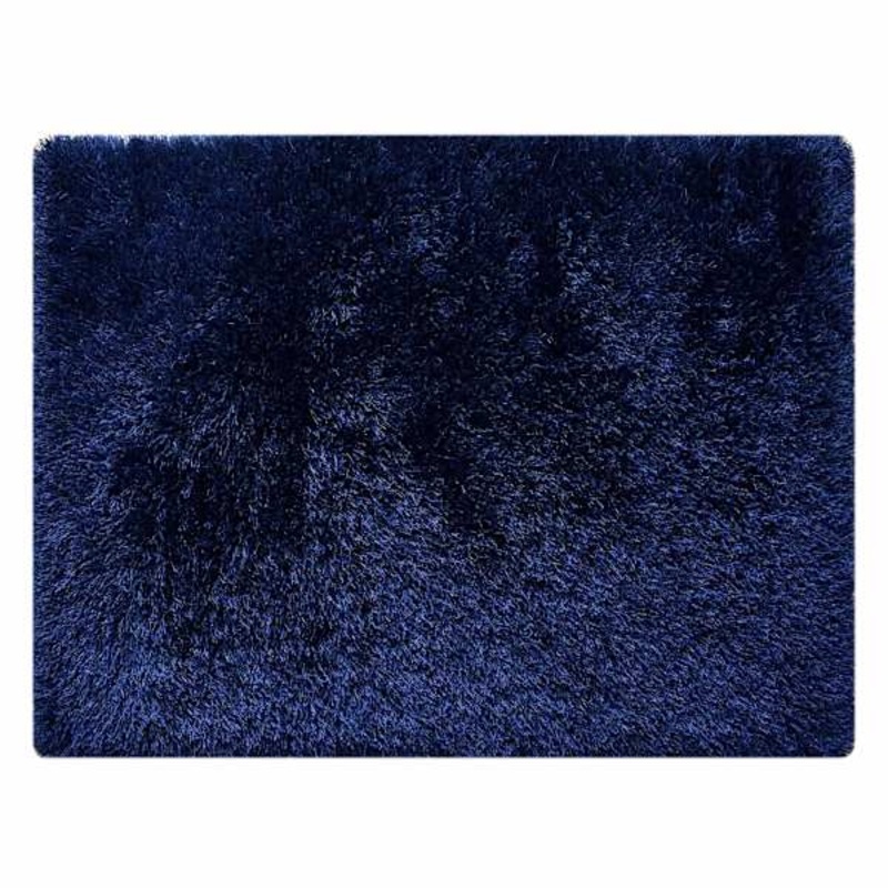 (C196) Eve Blue Shag Area Rug, 6×9
