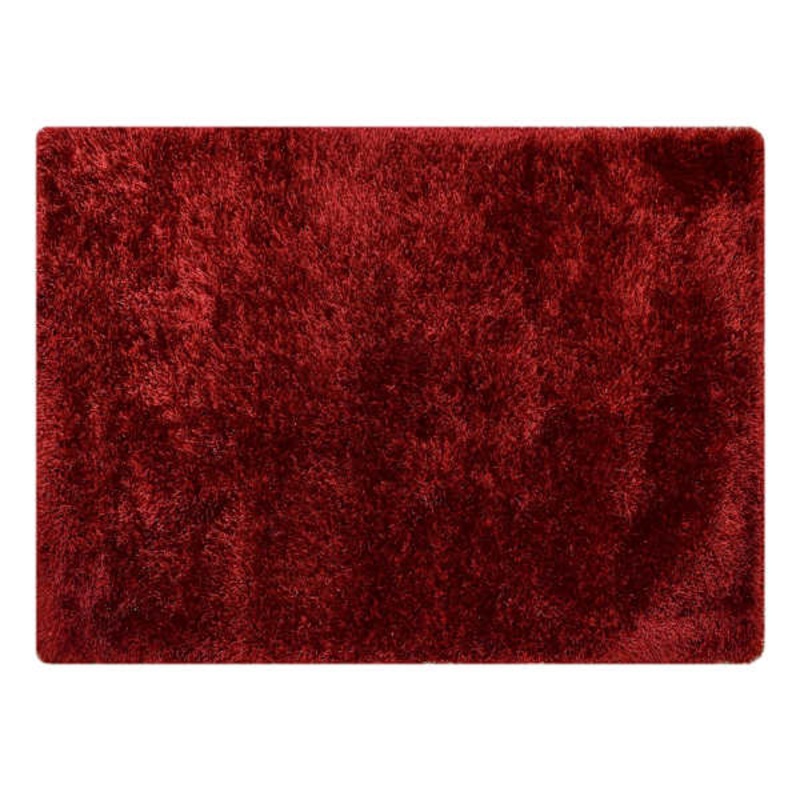(C197) Eve Red Shag Area Rug, 6×9