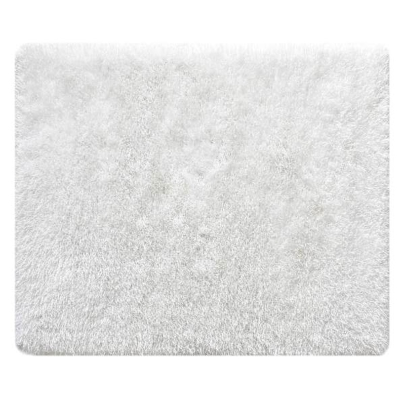 (C200) Eve White Shag Area Rug, 6×9