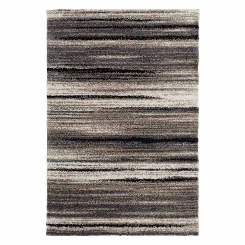 (C204) Tulsa Iron Multicolor Shag Area Rug, 7×10