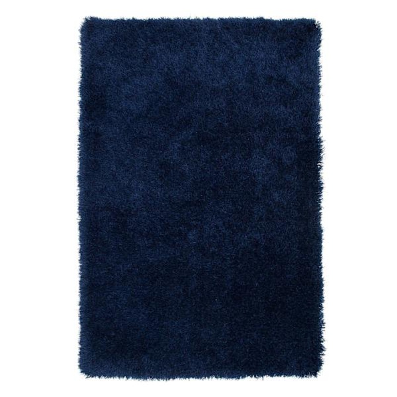 (C58) Mixed Blue Long Pile Shag, 3×5