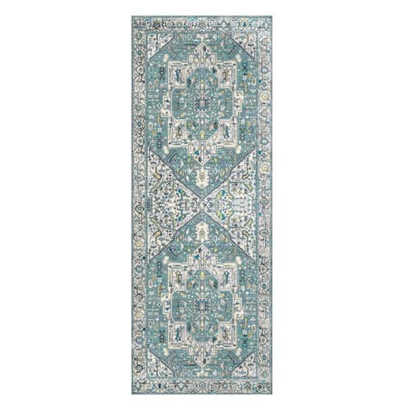 Cameron Blue & Ivory Runner Rug, 22×59