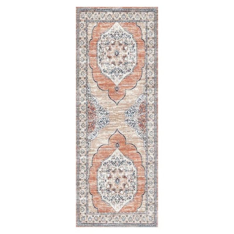 Cameron Rust Runner Rug, 2×5