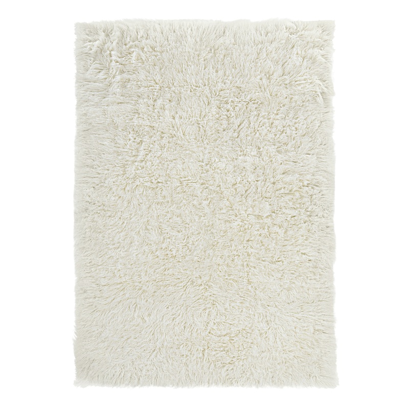 Corfu Natural Flokati Wool Shag Area Rug